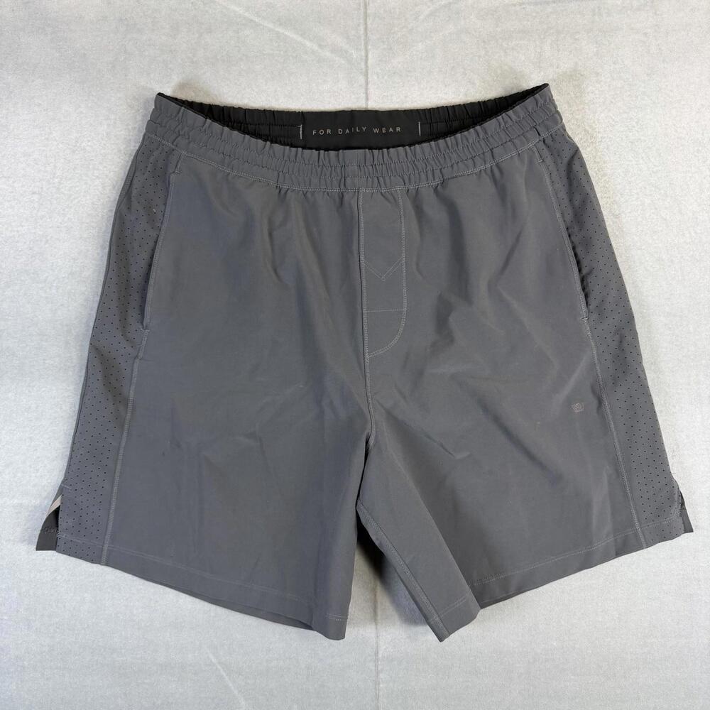 Mack Weldon Athletic Shorts Mens Medium Gray Training Running Gym For Daily Wear
